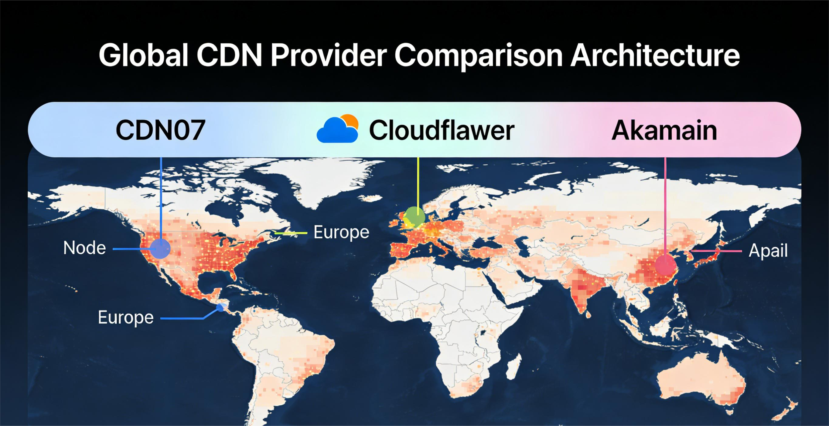 海外高防CDN推荐对比：CDN07、Cloudflare、Akamai 实测评测报告